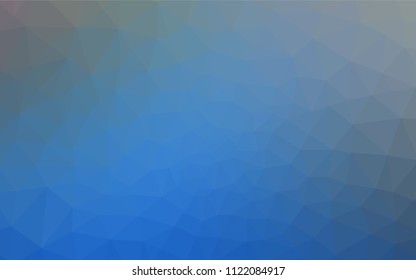 Light BLUE vector abstract mosaic background. Modern abstract illustration with triangles. Brand new style for your business design.