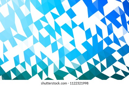 Light BLUE vector abstract mosaic backdrop. Colorful illustration in abstract style with gradient. A completely new design for your business.