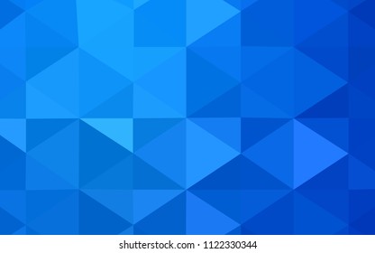 Light BLUE vector abstract mosaic background. Shining colored illustration in a new style. Brand-new style for your business design.