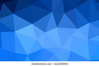 Light BLUE vector abstract mosaic background. Creative illustration in halftone style with triangles. New template for your brand book.
