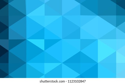 Light BLUE vector abstract mosaic pattern. Modern geometrical abstract illustration with gradient. A completely new template for your business design.