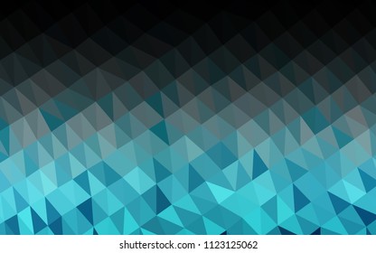Light BLUE vector abstract mosaic background. Creative illustration in halftone style with gradient. The textured pattern can be used for background.