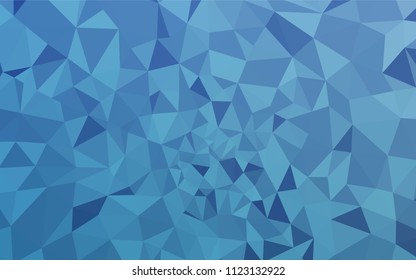 Light BLUE vector abstract mosaic background. Creative illustration in halftone style with triangles. Pattern for a brand book's backdrop.