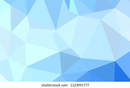 Light BLUE vector abstract mosaic background. Elegant bright polygonal illustration with gradient. That new template can be used for your brand book.