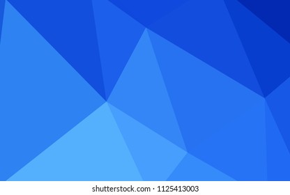 Light BLUE vector abstract mosaic pattern. Creative illustration in halftone style with triangles. New template for your brand book.