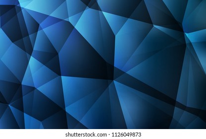 Light BLUE vector abstract mosaic backdrop. Creative geometric illustration in Origami style with gradient. Triangular pattern for your design.