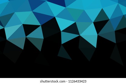 Light BLUE vector abstract mosaic abstract mosaic. Colorful illustration in abstract style with gradient. Brand new style for your business design.