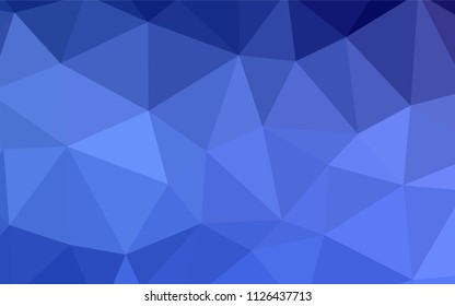 Light BLUE vector abstract mosaic pattern. Modern abstract illustration with triangles. A completely new design for your leaflet.