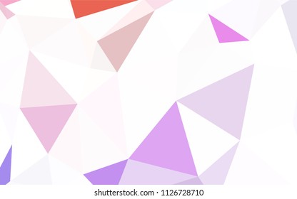 Light BLUE vector abstract mosaic background. Colorful illustration in abstract style with triangles. Template for cell phone's backgrounds.