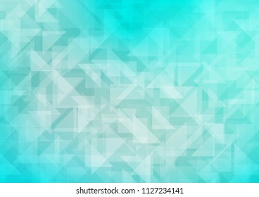Light BLUE vector abstract mosaic background. Colorful abstract illustration with gradient. The best triangular design for your business.