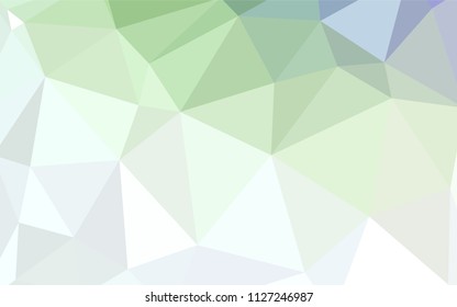 Light BLUE vector abstract mosaic backdrop. Colorful illustration in polygonal style with gradient. Completely new template for your banner.