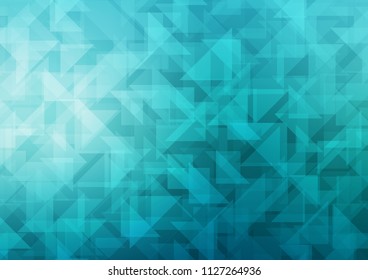 Light BLUE vector abstract mosaic background. Colorful abstract illustration with gradient. Brand new design for your business.