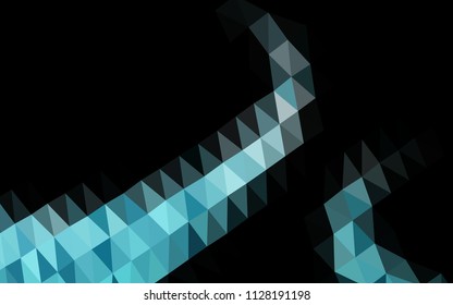 Light BLUE vector abstract mosaic backdrop. Creative illustration in halftone style with gradient. A completely new design for your business.