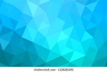 Light BLUE vector abstract mosaic backdrop. Elegant bright polygonal illustration with gradient. The template for cell phone's backgrounds.