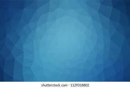 Light BLUE vector abstract mosaic pattern. Colorful illustration in polygonal style with gradient. Best triangular design for your business.