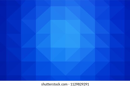 Light BLUE vector abstract mosaic pattern. A completely new color illustration in a polygonal style. Best triangular design for your business.
