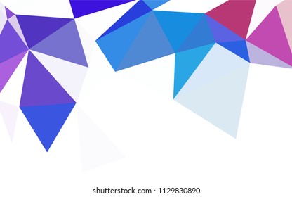 Light BLUE vector abstract mosaic background. Creative geometric illustration in Origami style with gradient. Polygonal design for your web site.