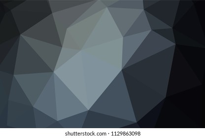 Light BLUE vector abstract mosaic pattern. Elegant bright polygonal illustration with gradient. Best triangular design for your business.