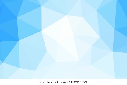 Light BLUE vector abstract mosaic backdrop. Colorful abstract illustration with triangles. Textured pattern for your backgrounds.