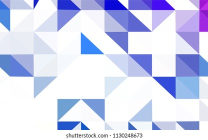 Light BLUE vector abstract mosaic backdrop. Modern abstract illustration with triangles. Template for cell phone's backgrounds.