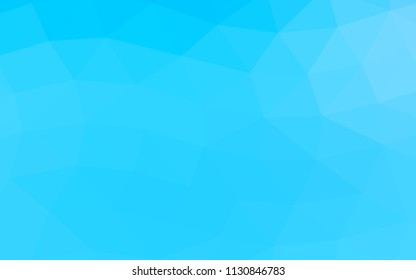 Light BLUE vector abstract mosaic abstract mosaic. A sample with polygonal shapes. The completely new template can be used for your brand book.