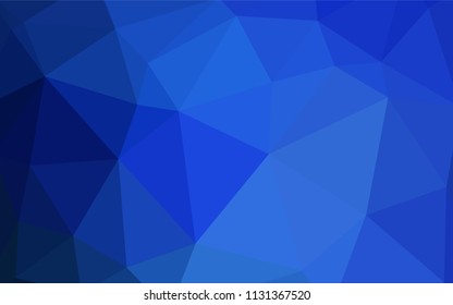 Light BLUE vector abstract mosaic backdrop. Glitter abstract illustration with an elegant triangles. Textured pattern for your backgrounds.