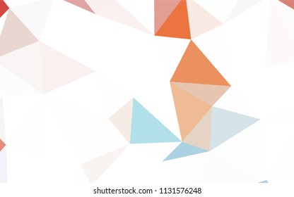 Light BLUE vector abstract mosaic background. Elegant bright polygonal illustration with gradient. Triangular pattern for your design.