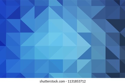 Light BLUE vector abstract mosaic background. A completely new color illustration in a polygonal style. New template for your brand book.