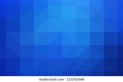 Light BLUE vector abstract mosaic backdrop. Modern abstract illustration with triangles. Best triangular design for your business.