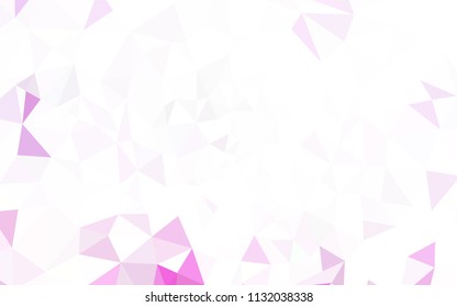 Light BLUE vector abstract mosaic backdrop. Shining polygonal illustration, which consist of triangles. Textured pattern for your backgrounds.