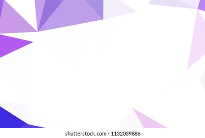 Light BLUE vector abstract mosaic backdrop. A completely new color illustration in a polygonal style. Template for cell phone's backgrounds.