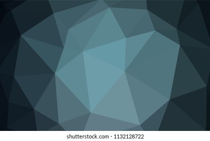 Light BLUE vector abstract mosaic pattern. Creative illustration in halftone style with triangles. New template for your brand book.