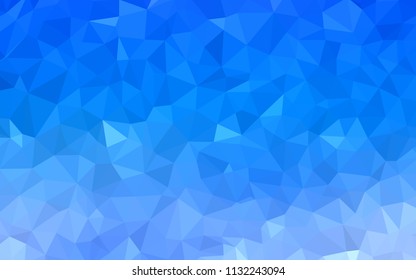 Light BLUE vector abstract mosaic background. A completely new color illustration in a polygonal style. Template for cell phone's backgrounds.