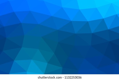 Light BLUE vector abstract mosaic abstract mosaic. Creative illustration in halftone style with gradient. The polygonal design can be used for your web site.