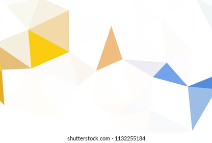 Light BLUE vector abstract mosaic background. Creative illustration in halftone style with triangles. A new texture for your web site.