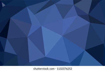 Light BLUE vector abstract mosaic pattern. Shining colorful illustration with triangles. New template for your brand book.