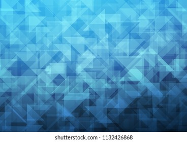 Light BLUE vector abstract mosaic abstract mosaic. Glitter abstract illustration with an elegant design. The completely new template can be used for your brand book.