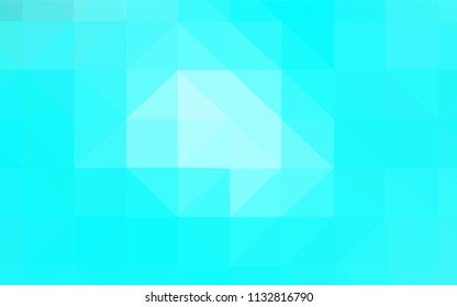 Light BLUE vector abstract mosaic background. Creative geometric illustration in Origami style with gradient. Polygonal design for your web site.