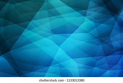 Light BLUE vector abstract mosaic backdrop. Glitter abstract illustration with an elegant triangles. A new texture for your web site.