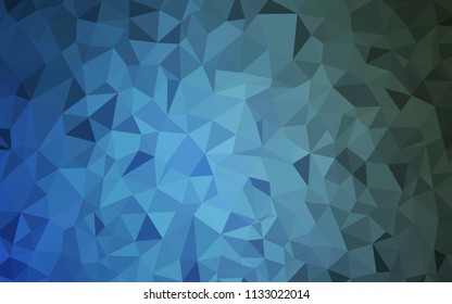 Light BLUE vector abstract mosaic background. A sample with polygonal shapes. Completely new template for your banner.