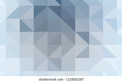 Light BLUE vector abstract mosaic backdrop. Creative illustration in halftone style with triangles. Pattern for a brand book's backdrop.