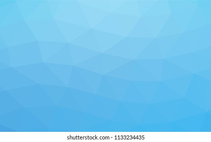 Light BLUE vector abstract mosaic template. An elegant bright illustration with gradient. A completely new template for your business design.