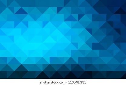 Light BLUE vector abstract mosaic pattern. Colorful illustration in abstract style with gradient. The completely new template can be used for your brand book.