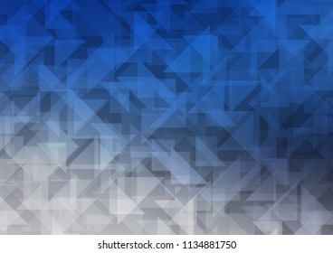 Light BLUE vector abstract mosaic pattern. Brand new colored illustration in blurry style with gradient. The elegant pattern can be used as part of a brand book.