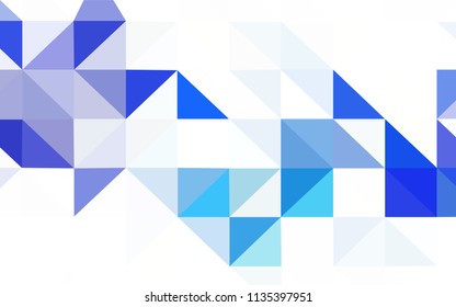 Light BLUE vector abstract mosaic background. Colorful illustration in polygonal style with gradient. A new texture for your web site.