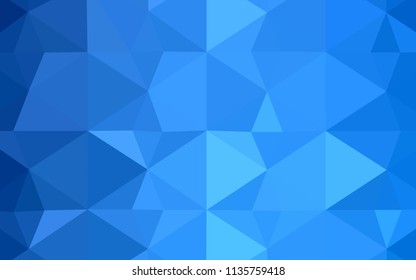 Light BLUE vector abstract mosaic background. Colorful illustration in abstract style with triangles. Textured pattern can be used as a background.