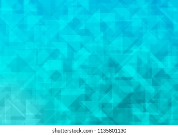Light BLUE vector abstract mosaic abstract mosaic. An elegant bright illustration with gradient. Brand new design for your business.