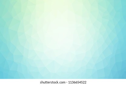 Light BLUE vector abstract mosaic pattern. Creative geometric illustration in Origami style with gradient. A completely new design for your leaflet.