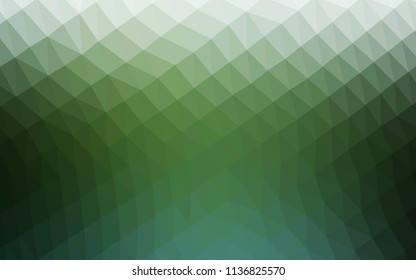 Light BLUE vector abstract mosaic template. Triangular geometric sample with gradient.  The best triangular design for your business.