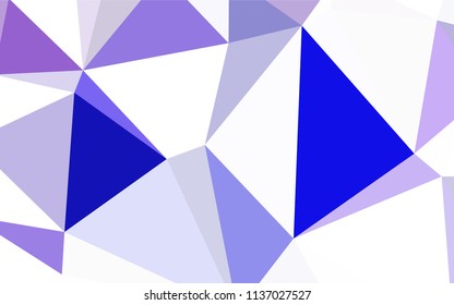 Light BLUE vector abstract mosaic pattern. Elegant bright polygonal illustration with gradient. Brand new design for your business.